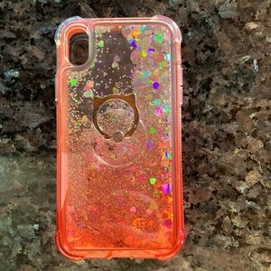 iPhone 11/10X Glitter Case w/ Free Ring